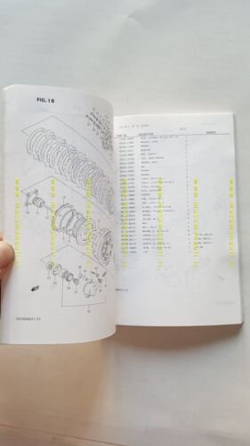 SUZUKI VS 1400 GL 1987 catalogo ricambi originale Spare Parts …