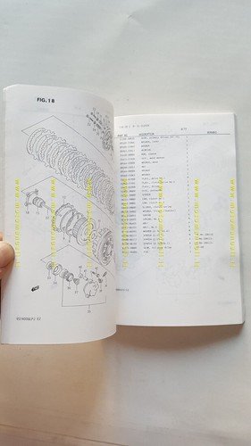 SUZUKI VS 1400 GL 1987 catalogo ricambi originale Spare Parts …