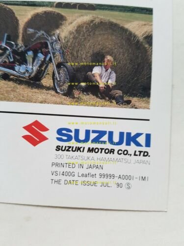 Suzuki VS 1400 GLP 1990 depliant originale INGLESE
