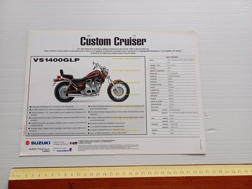 Suzuki VS 1400 GLP Intruder 1994 depliant italiano originale