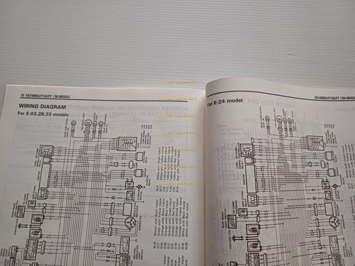 Suzuki VS 1400 mod. 1996 AGGIORNAMENTO manuale officina originale TESTO …