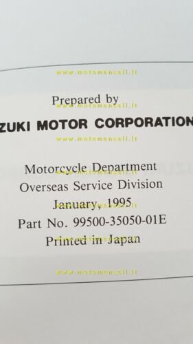 Suzuki VS 600 GL 1995 manuale officina originale INGLESE workshop …
