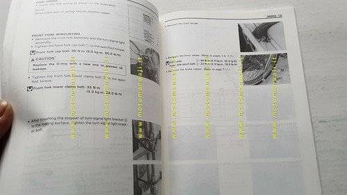 Suzuki VS 600 GL 1995 manuale officina originale INGLESE workshop …