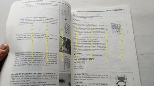 Suzuki VS 600 GL 1995 manuale officina originale INGLESE workshop …