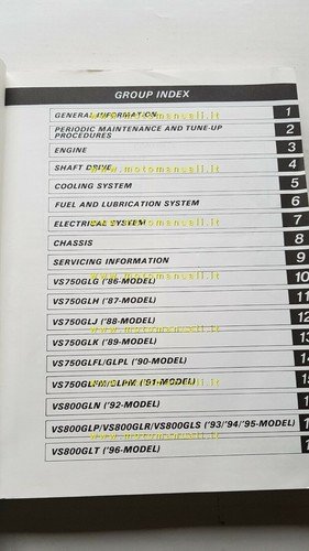 Suzuki VS 750 GL - VS 800 GL 1985-96 manuale …