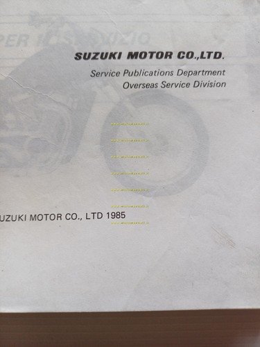 Suzuki VS 750 GL 1986 manuale officina riparazione ITALIANO originale