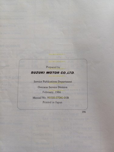 Suzuki VS 750 GL 1986 manuale officina riparazione ITALIANO originale
