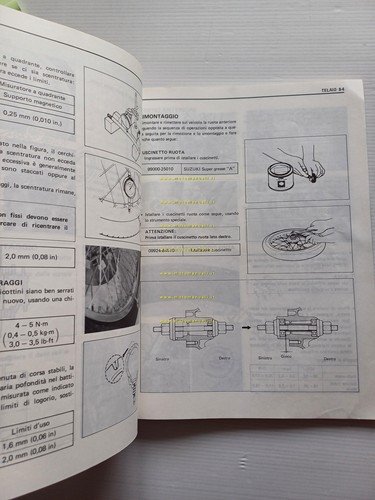 Suzuki VS 750 GL 1986 manuale officina riparazione ITALIANO originale