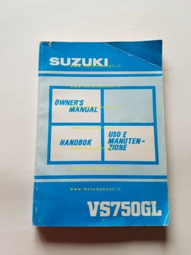 Suzuki VS 750 GL 1990 manuale uso manutenzione originale italiano
