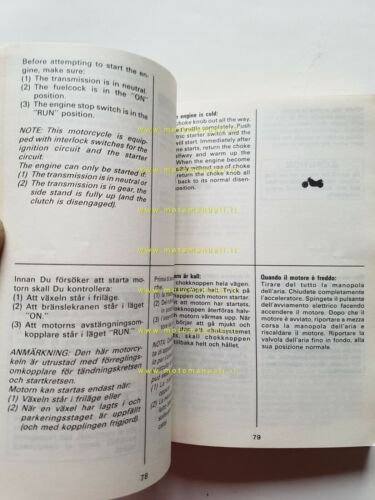 Suzuki VS 750 GL 1990 manuale uso manutenzione originale italiano