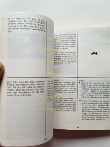 Suzuki VS 750 GL 1990 manuale uso manutenzione originale italiano