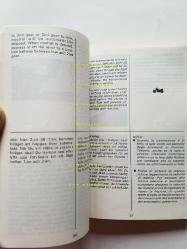 Suzuki VS 750 GL 1990 manuale uso manutenzione originale italiano