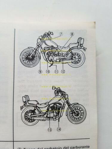 Suzuki VS 750 GL 1990 manuale uso manutenzione originale italiano