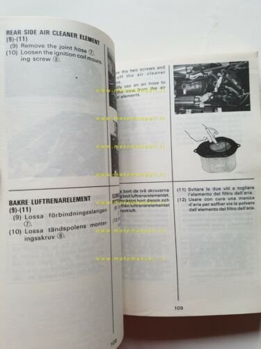 Suzuki VS 750 GL 1990 manuale uso manutenzione originale italiano