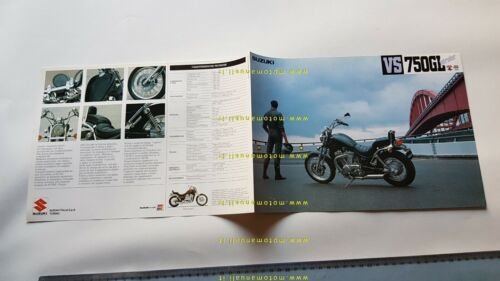 Suzuki VS 750 GL depliant ITALIANO moto originale brochure