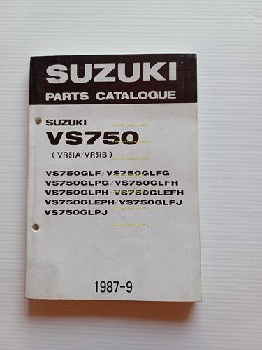 Suzuki VS 750 tutti modelli 1987-88 catalogo ricambi originale