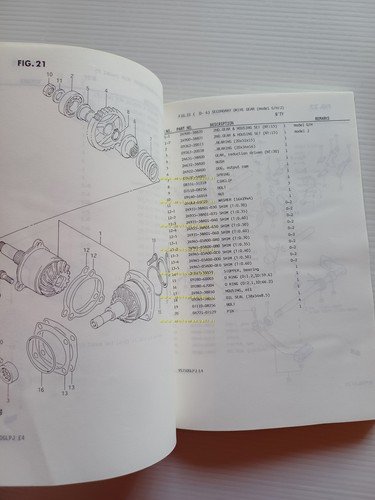 Suzuki VS 750 tutti modelli 1987-88 catalogo ricambi originale