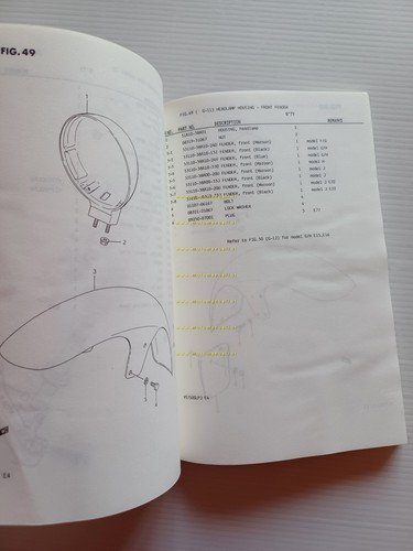 Suzuki VS 750 tutti modelli 1987-88 catalogo ricambi originale