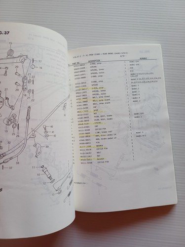 Suzuki VS 750 tutti modelli 1987-88 catalogo ricambi originale