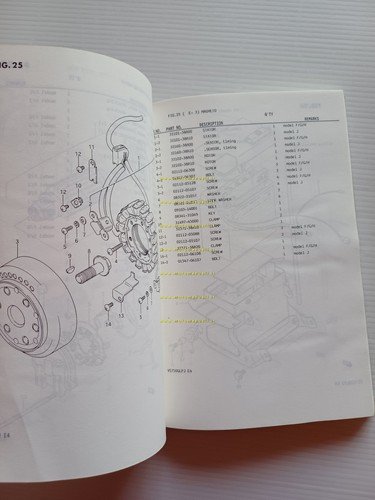 Suzuki VS 750 tutti modelli 1987-88 catalogo ricambi originale