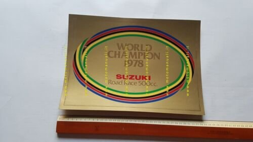 SUZUKI World Champion GP 500 1978 locandina concessionari originale no …