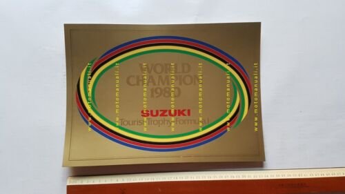 SUZUKI World Champion TT Formula 1 1980 locandina concessionari originale