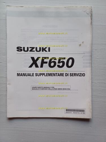 Suzuki XF 650 2000 AGGIORNAMENTO manuale officina ITALIANO originale