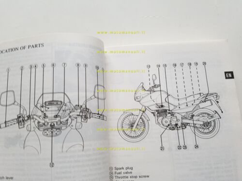 Suzuki XF 650 Freewind 1996-97 manuale uso manutenzione originale italiano