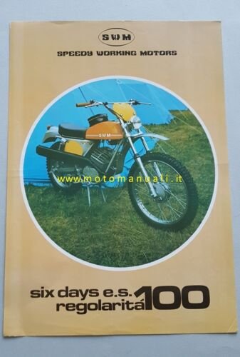 SWM 100 SIX DAYS E.S. - REGOLARITÀ 1973 depliant originale …