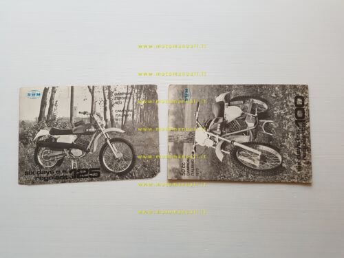 SWM 125-100 Six Days-ER-ES Regolarità Cross 1980 catalogo ricambi TELAIO …