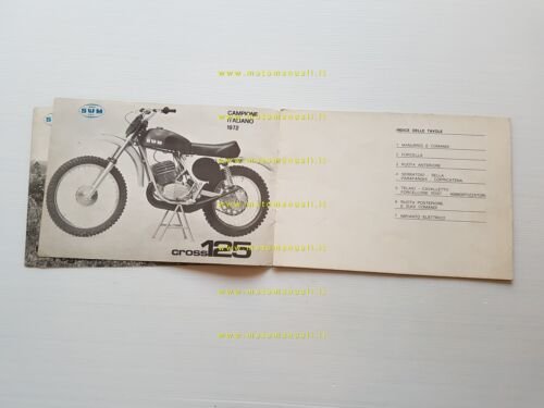 SWM 125-100 Six Days-ER-ES Regolarità Cross 1980 catalogo ricambi TELAIO …