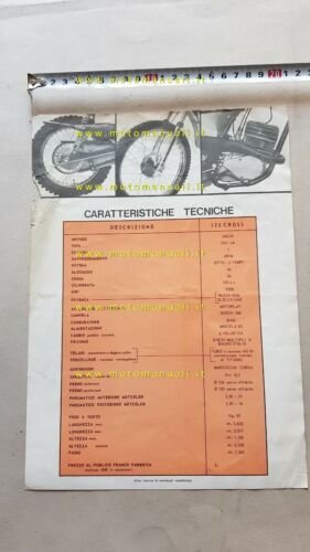 SWM 125 Cross 1a Serie 1972 depliant moto originale motorcycle …