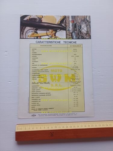SWM 125 Regolarità N 1974 depliant originale ITALIANO