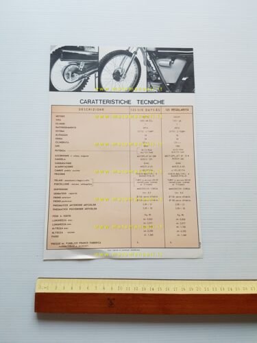 SWM 125 Six Days E.S. - 125 Regolarità 1972 depliant …