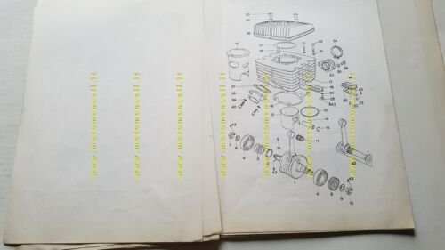 SWM 366 GS MC 1980 catalogo ricambi MOTORE originale Engine …