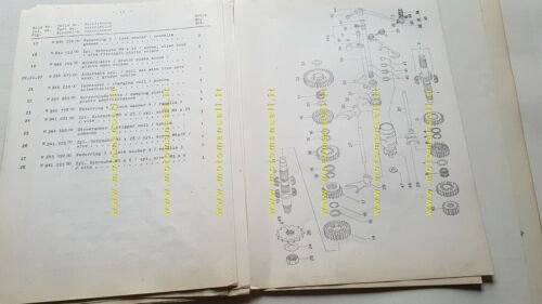 SWM 366 GS MC 1980 catalogo ricambi MOTORE originale Engine …
