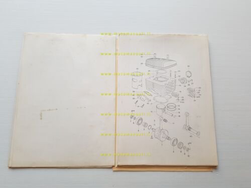 SWM 440 MC-GS 1983 catalogo ricambi MOTORE originale