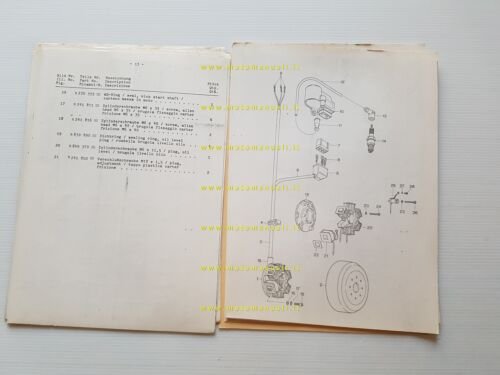 SWM 440 MC-GS 1983 catalogo ricambi MOTORE originale