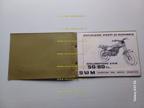 SWM 50 - 80 TL TRIAL 1981 catalogo ricambi TELAIO …
