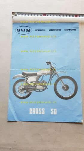 SWM 50 Cross 1a Serie 1972 depliant moto originale motorcycle …