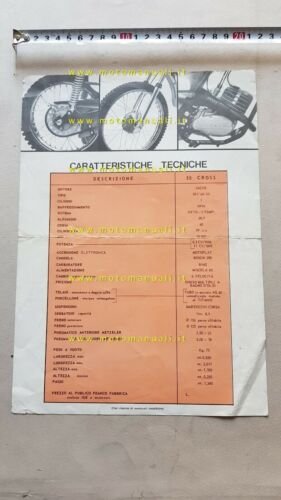 SWM 50 Cross 1a Serie 1972 depliant moto originale motorcycle …