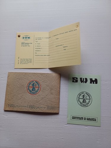 SWM 50 Regolarit Boy-Junior Boy-Senior Boy 1977 manuale uso libretto …