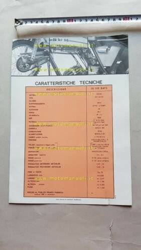 SWM 50 Six Days Regolarità 1a Serie 1972 depliant moto …