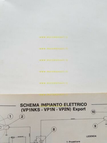 SWM 50 VP1NKS-VP1N-VP2N 1980 manuale uso manutenzione originale owner's manual