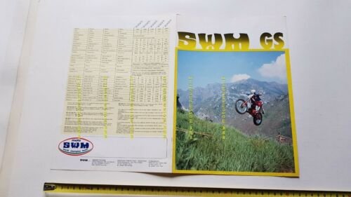 SWM catalogo moto Serie GS Rotax 1979 depliant originale italiano …
