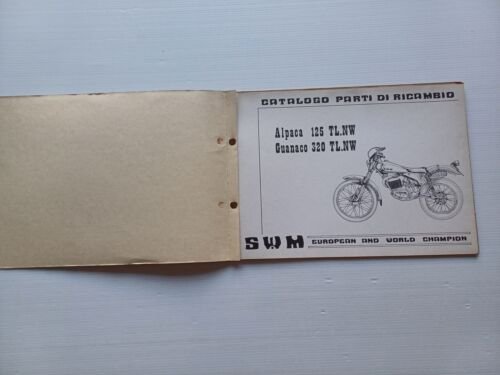 SWM Guanaco 320-Alpaca 125 1980 catalogo ricambi TELAIO originale FRAME …