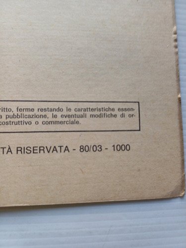 SWM Guanaco 320-Alpaca 125 1980 catalogo ricambi TELAIO originale FRAME …