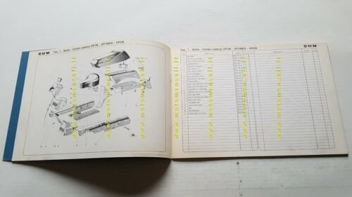 SWM LA 50 VP 1980 catalogo ricambi TELAIO originale FRAME …