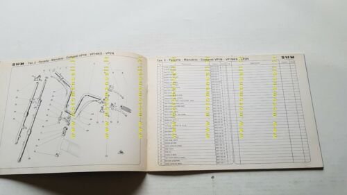 SWM LA 50 VP 1980 catalogo ricambi TELAIO originale FRAME …