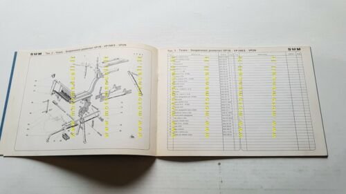 SWM LA 50 VP 1980 catalogo ricambi TELAIO originale FRAME …